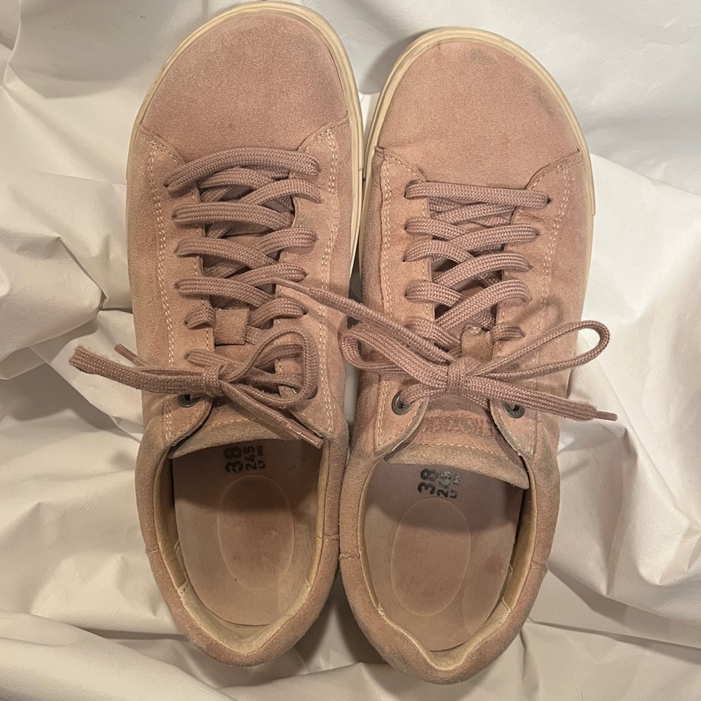 Birkenstock Bend Blush Suede Sneakers